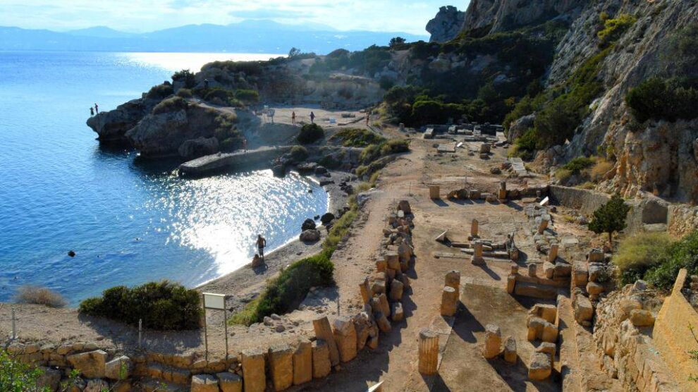 Λουτράκι Ηραίο αρχαία παραλία